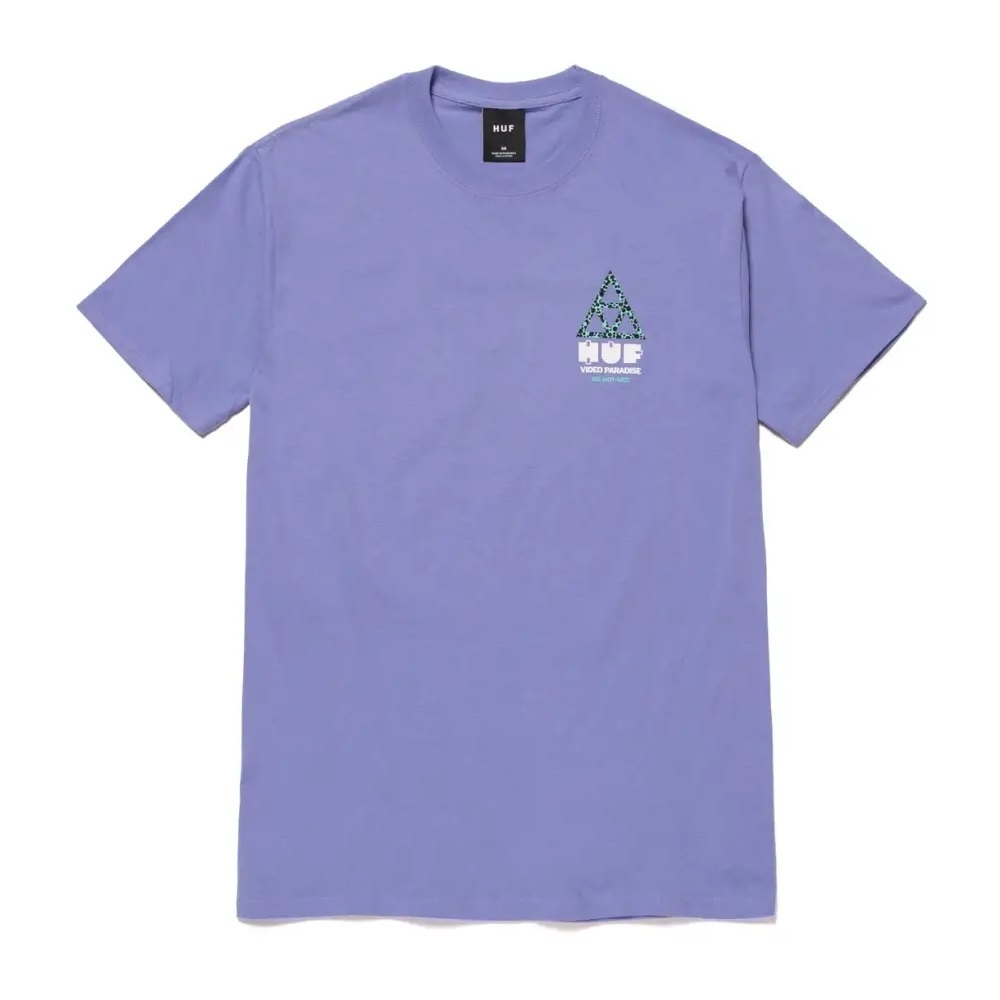 HUF Video Paradise Triple Triangle Violet T-Shirt [Size: XL]