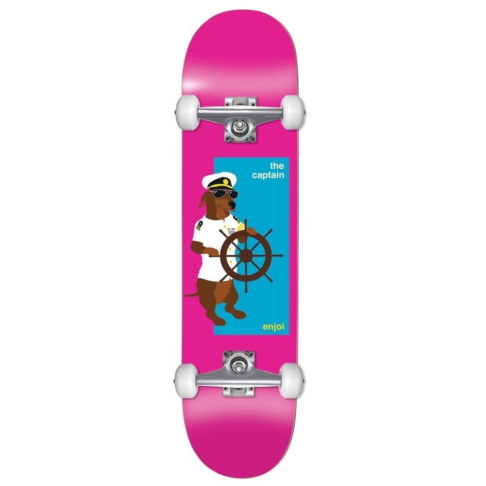 Enjoi The Captain Youth FP Pink 7.25 Complete Skateboard