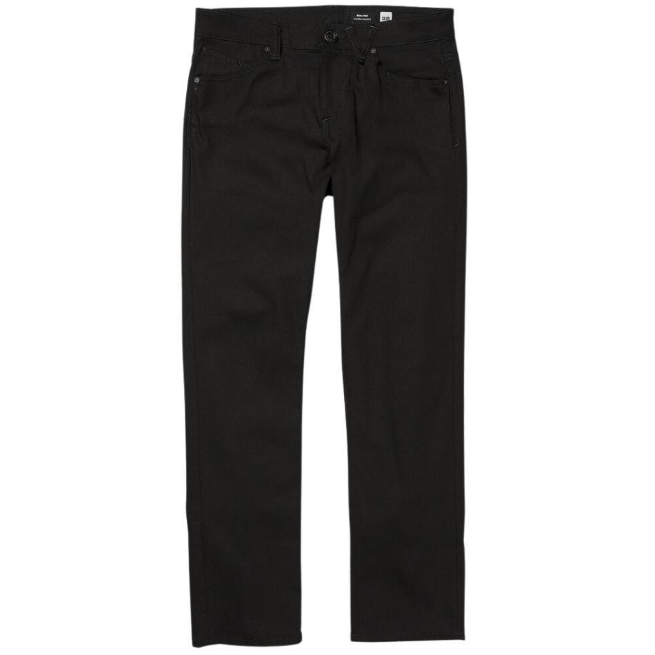 Volcom Solver Denim Black On Black Pants [Size: 32]