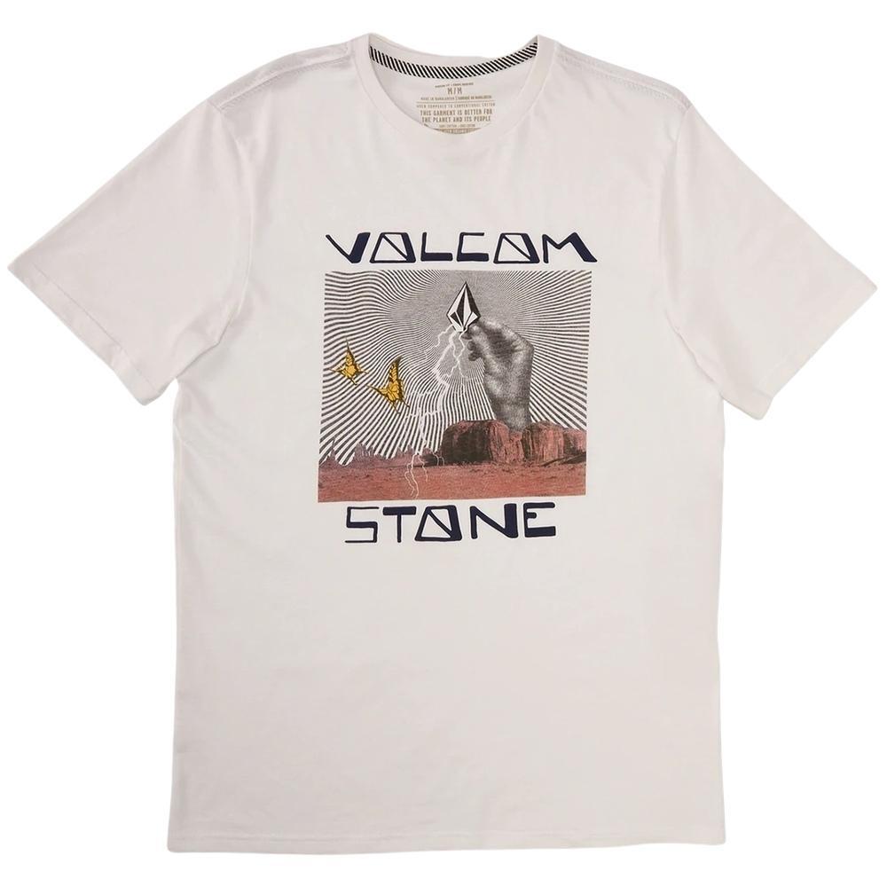 Volcom Stone Strike White T-Shirt [Size: M]