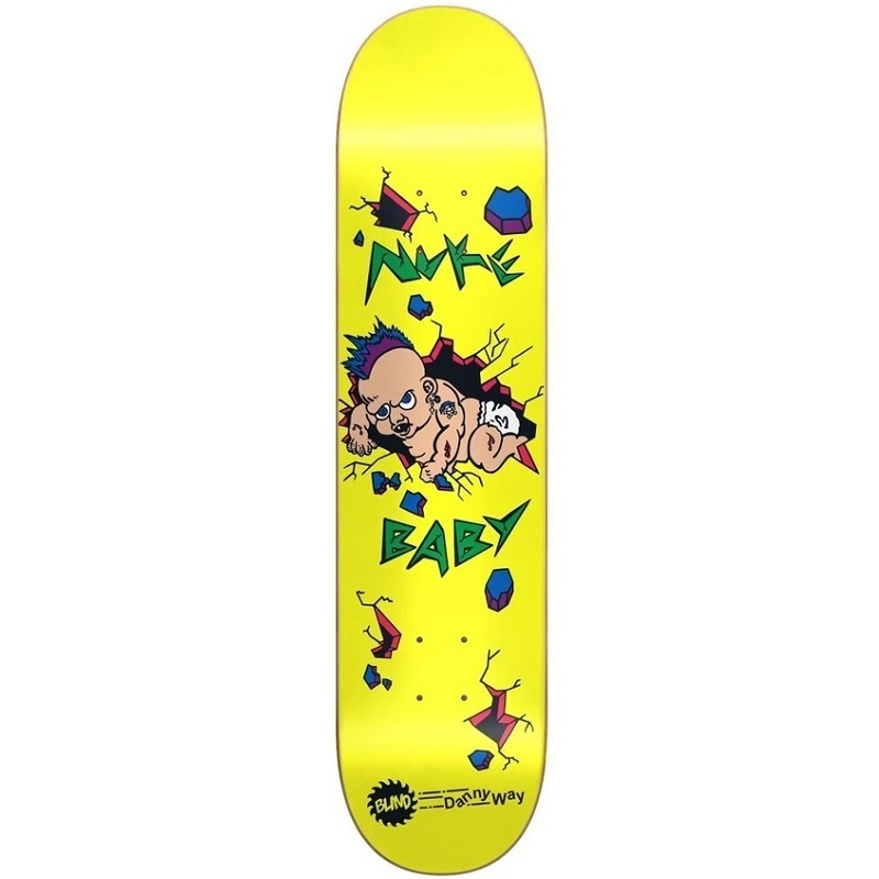 Blind Danny Way Nuke Baby Yellow 8.375 Skateboard Deck