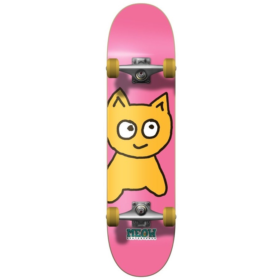 Meow Big Cat Pink 7.75 Complete Skateboard