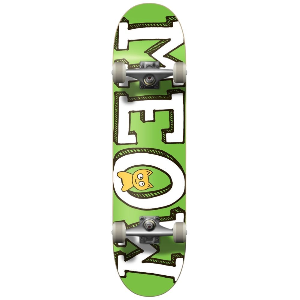 Meow Logo Green 7.75 Complete Skateboard