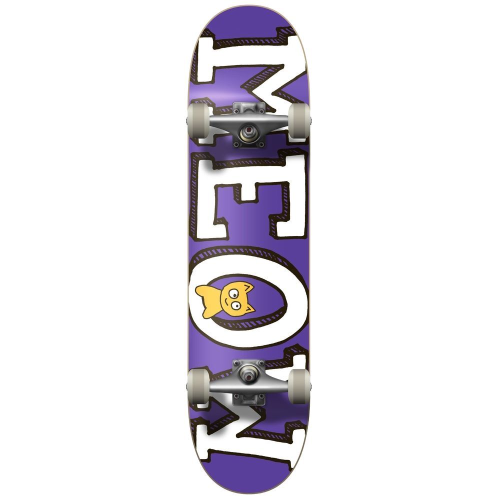Meow Logo Purple 8.25 Complete Skateboard