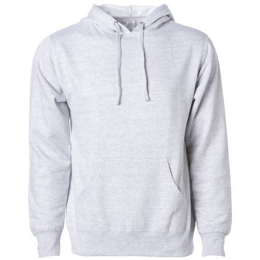 Independent Trading Midweight Grey Heather Hoodie [Size: S]