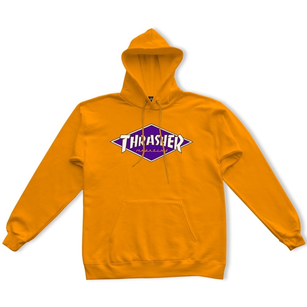Thrasher Diamond Logo Gold Hoodie [Size: S]