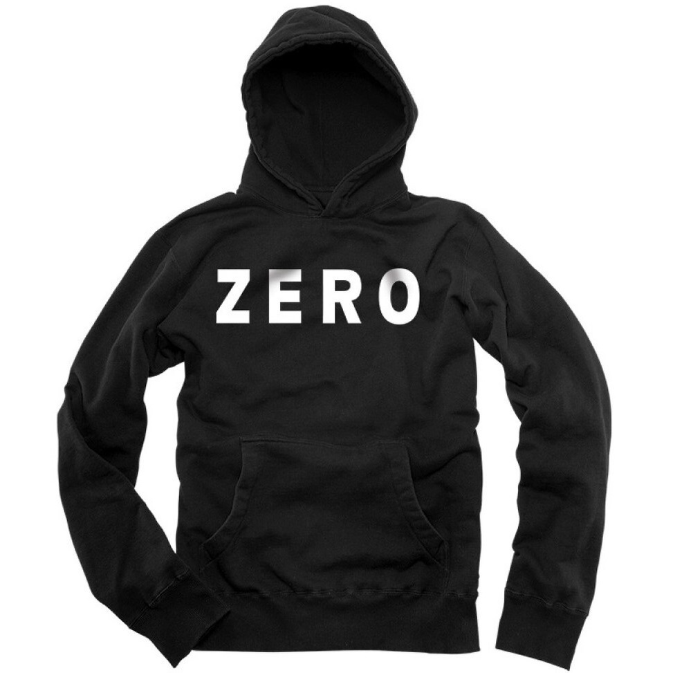 Zero Army Black White Hoodie [Size: M]
