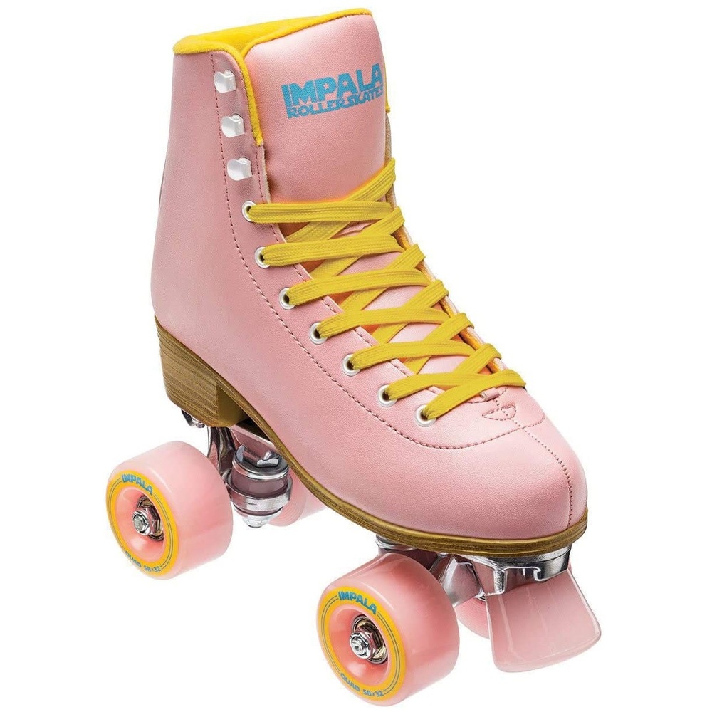 Impala Pink Yellow Roller Skates [Size: US 10]