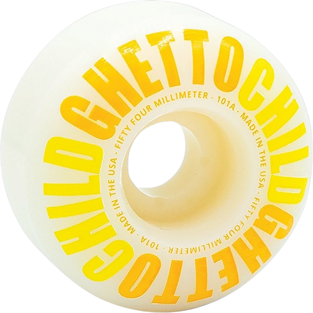 Ghetto Child Classic USA Yellow 101A 54mm Skateboard Wheels