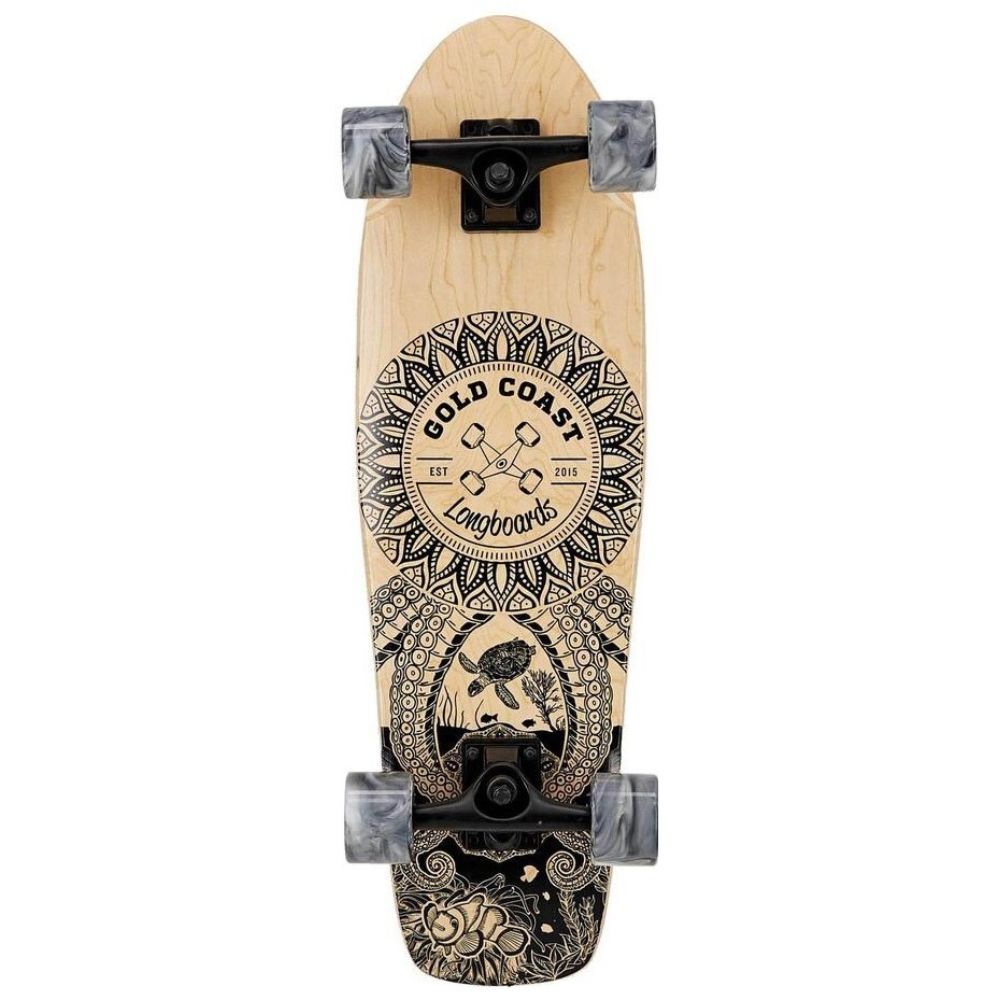 Gold Coast Longboards Wanderlust White Cruiser Skateboard