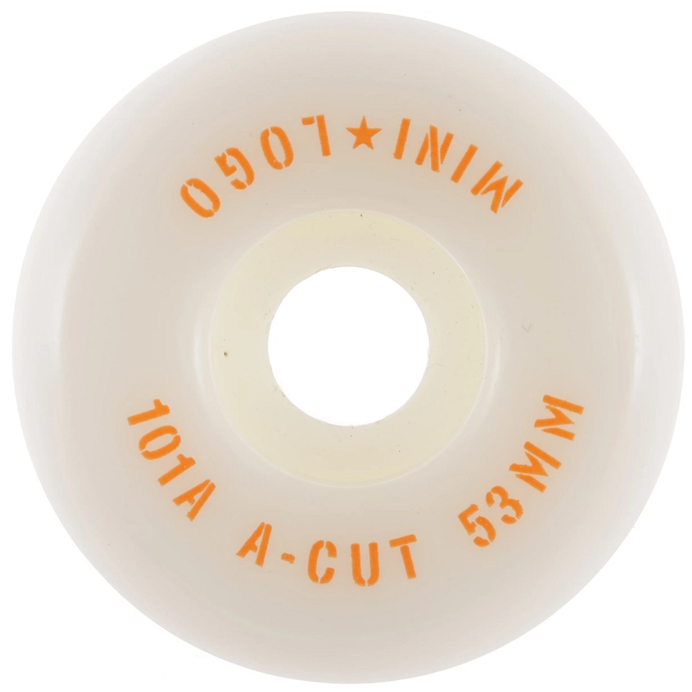 Mini Logo White A Cut 101A 51mm Skateboard Wheels