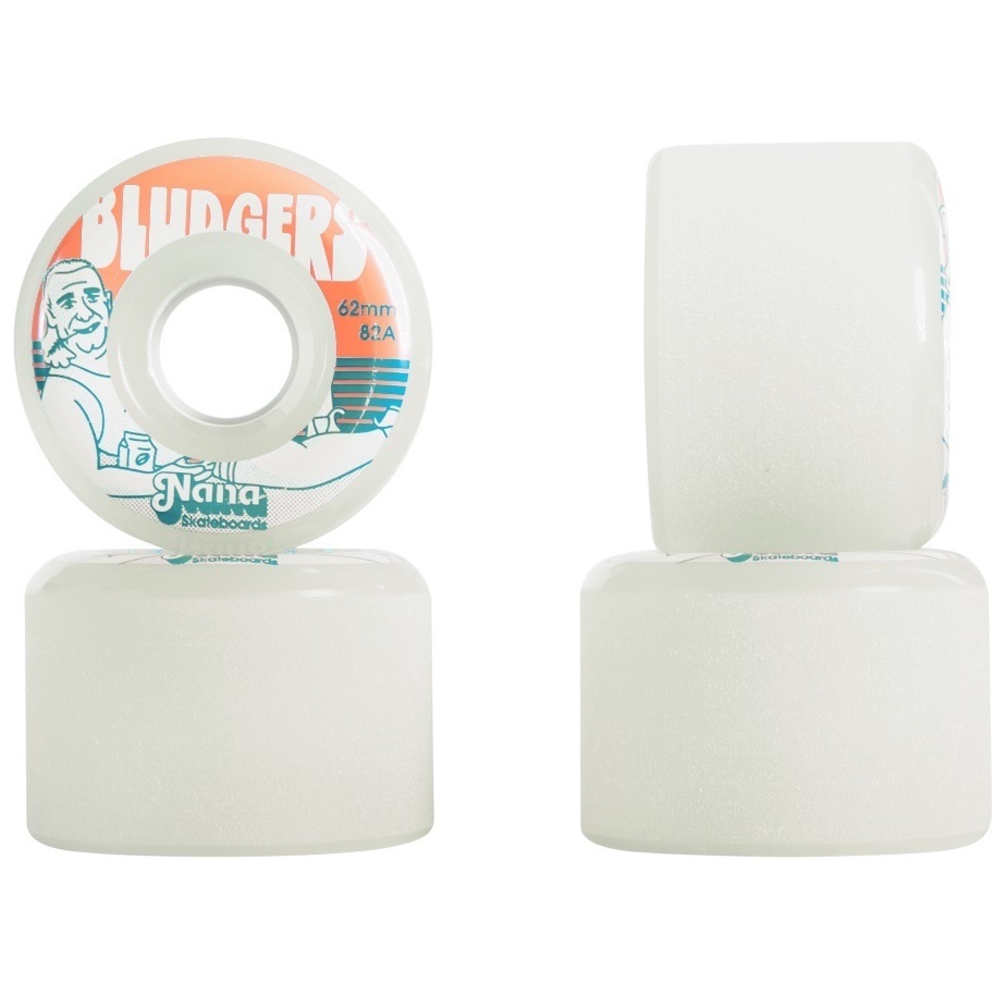 Nana Bludgers Cool Grey 82A 62mm Skateboard Wheels