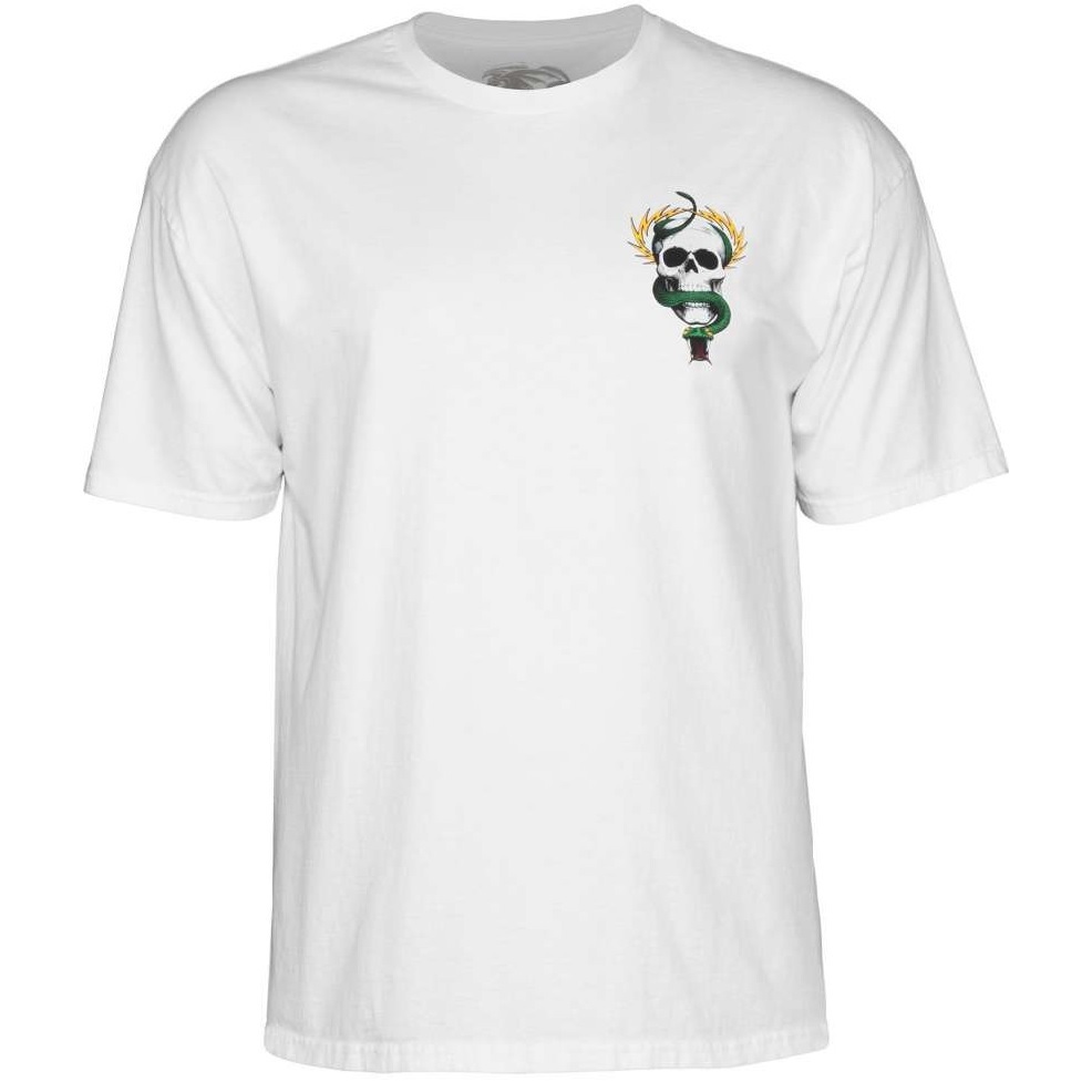 Powell Peralta Mcgill Skull & Snake White T-Shirt [Size: M]