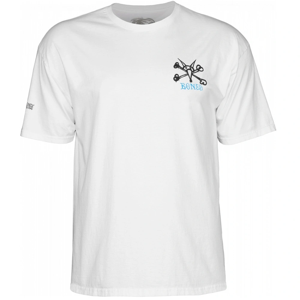 Powell Peralta Rat Bones White T-Shirt [Size: M]