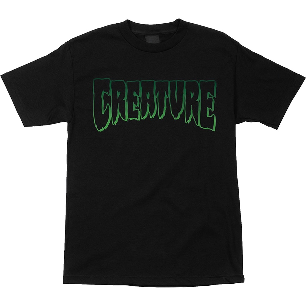 Creature Logo Outline Black T-Shirt [Size: S]