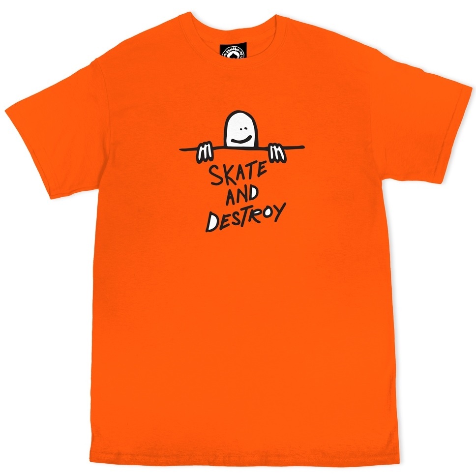 Thrasher Skate Gonz Sad Logo Orange T-Shirt [Size: S]