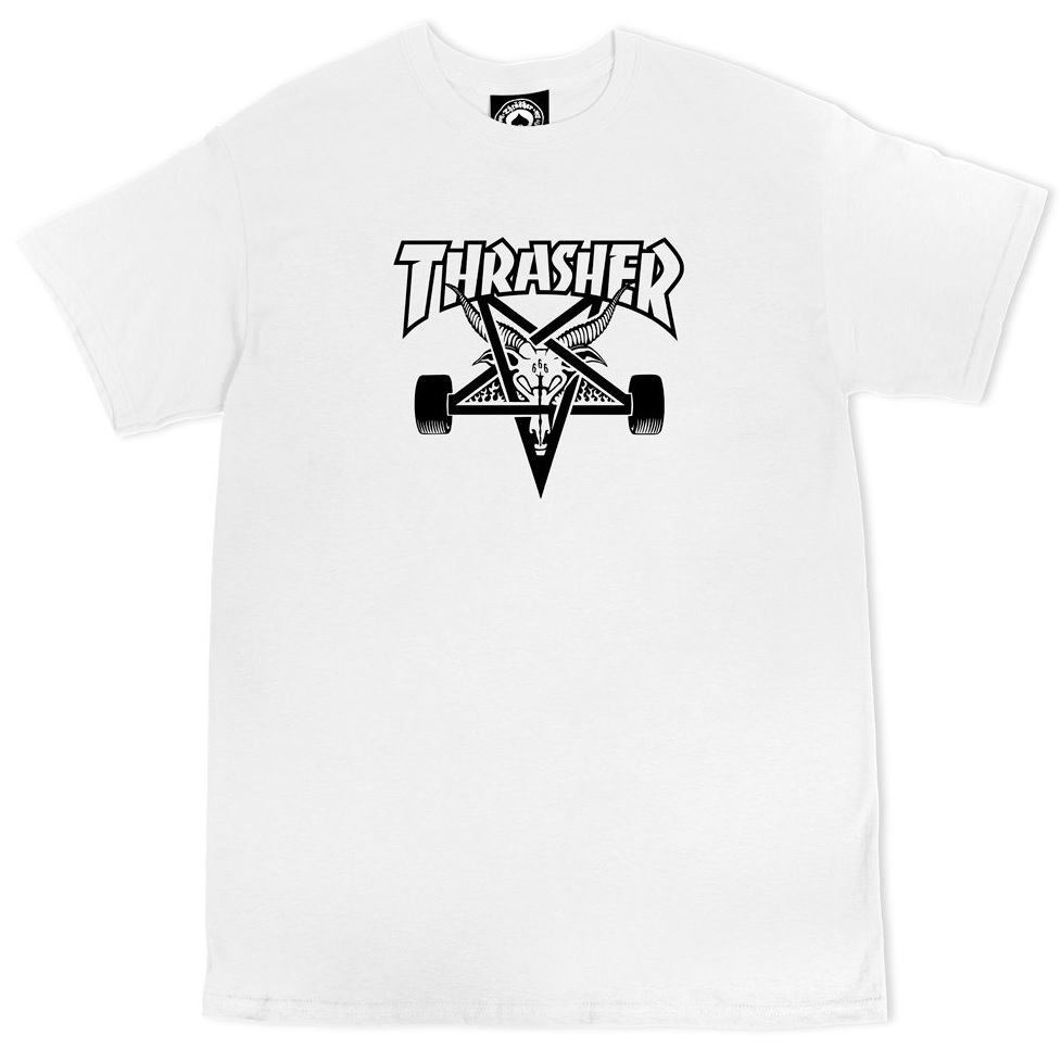 Thrasher Skategoat White T-Shirt [Size: M]