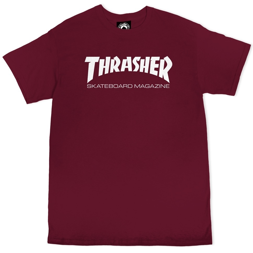 Thrasher Skate Mag Maroon T-Shirt [Size: S]