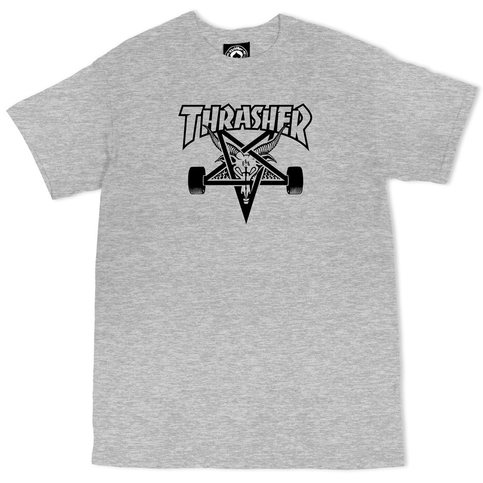 Thrasher Skategoat Grey T-Shirt [Size: S]