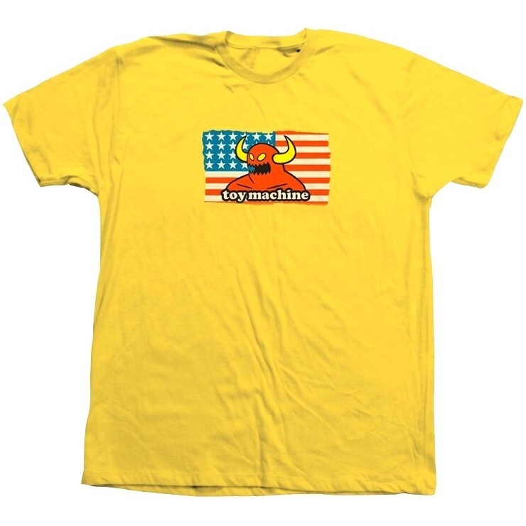 Toy Machine American Monster Yellow T-Shirt [Size: S]