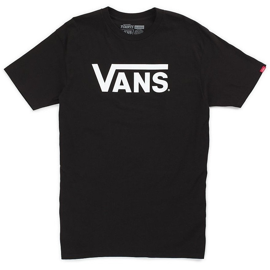 Vans Classic Black White T-Shirt [Size: XL]