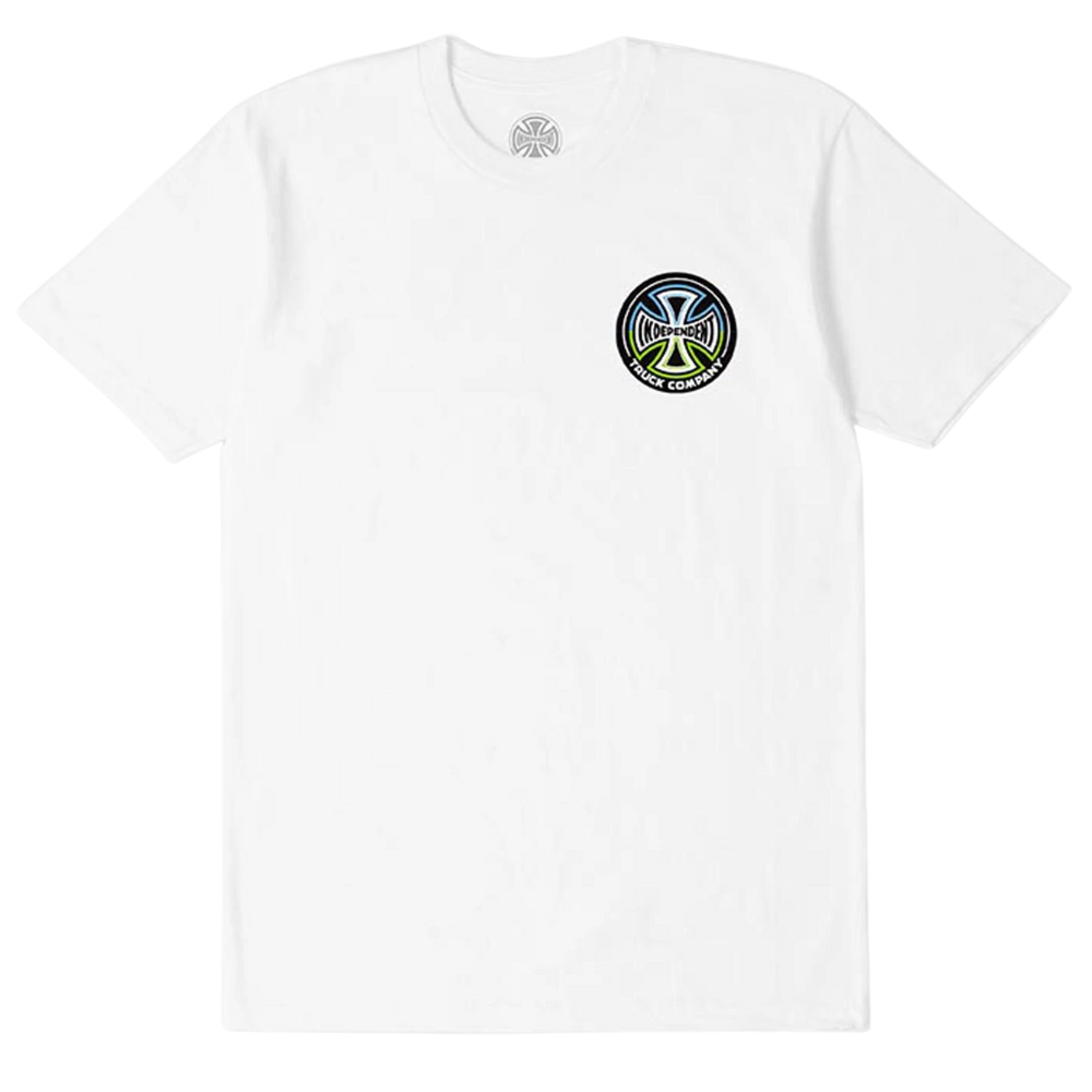 Independent Split Cross Youth White T-Shirt [Size: 10]