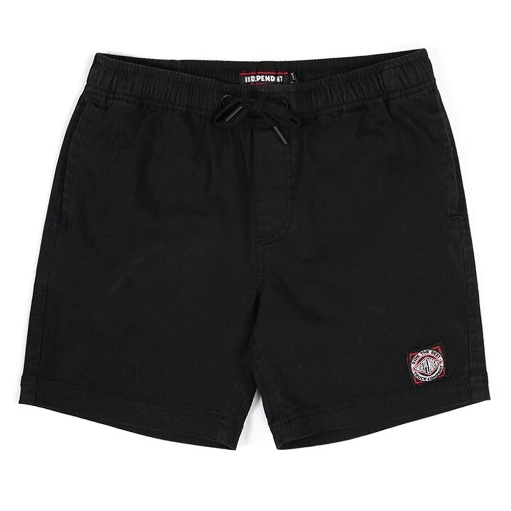 Independent BTG Summit Twill Black Youth Shorts [Size: 8]