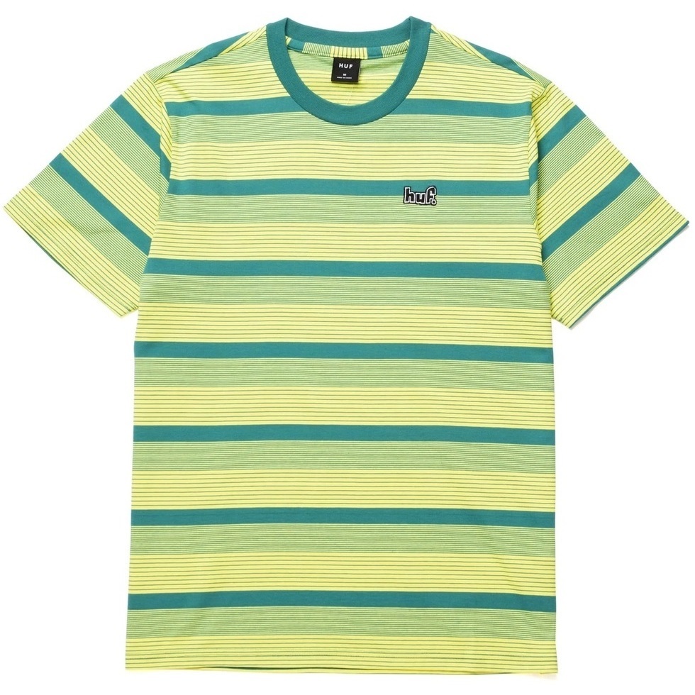 HUF Berkley Stripe Knit Lemon T-Shirt [Size: M]