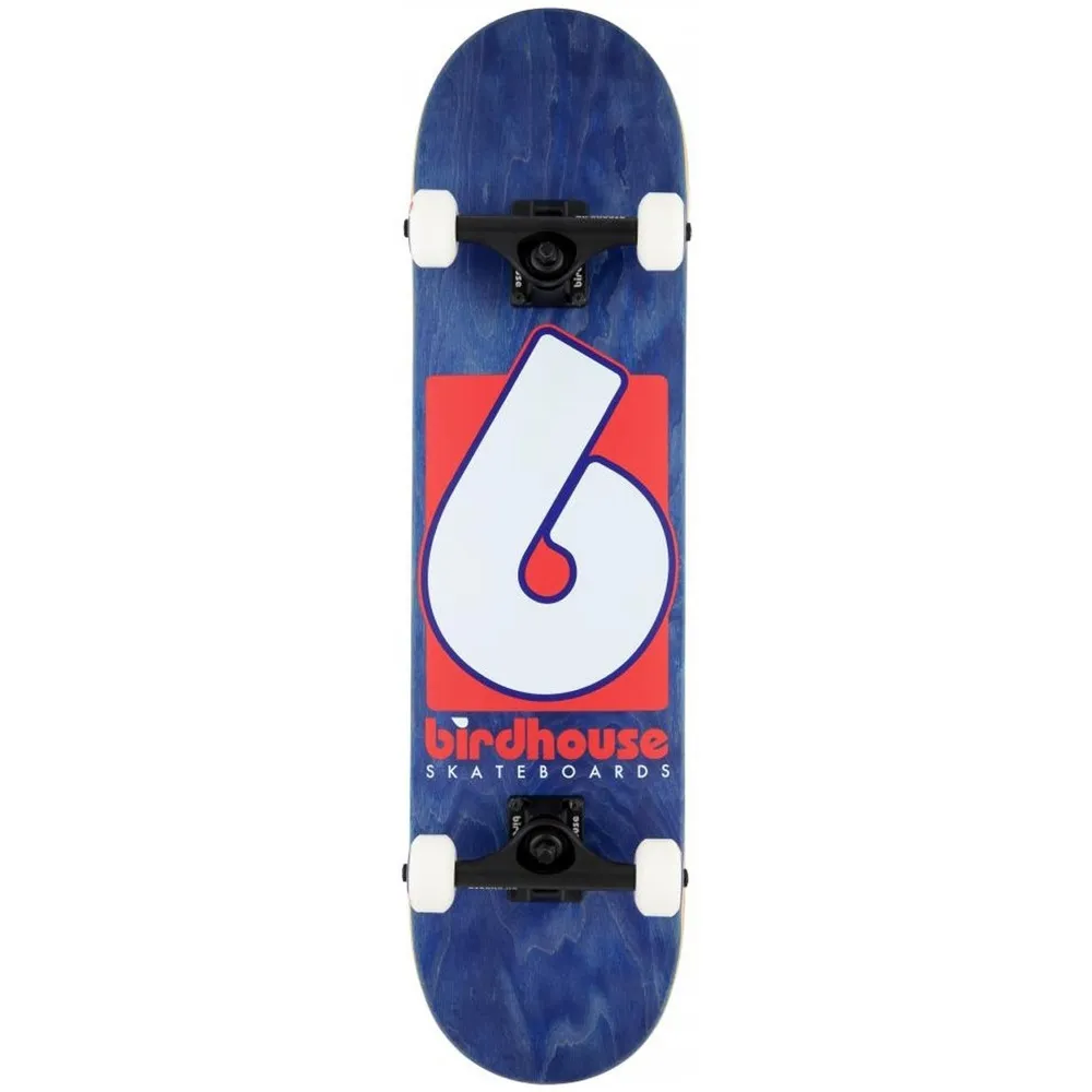 Birdhouse Level 3 B Logo Navy Red 7.75 Complete Skateboard