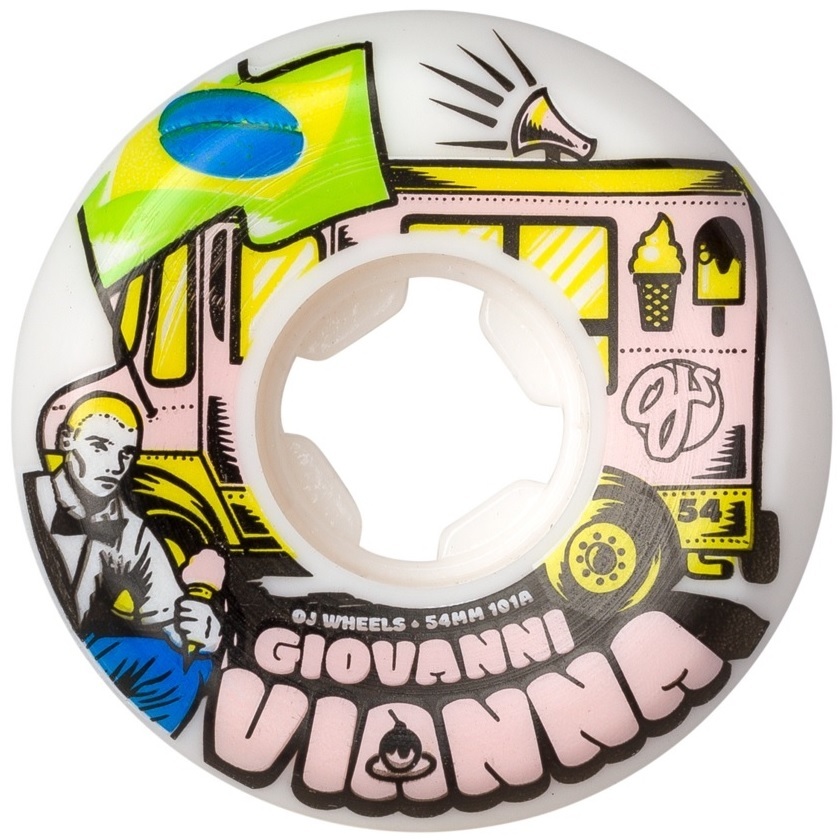 Oj Giovanni Vianna Elite 101A 54mm Skateboard Wheels