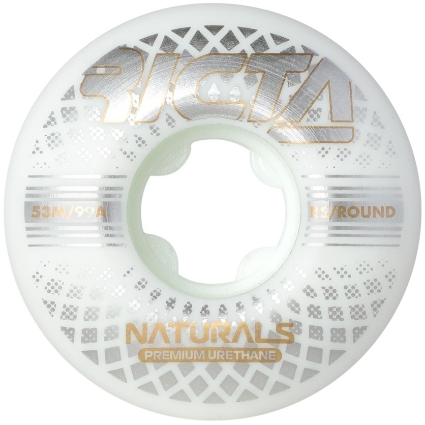 Ricta Reflective Naturals Round 99A 53mm Skateboard Wheels