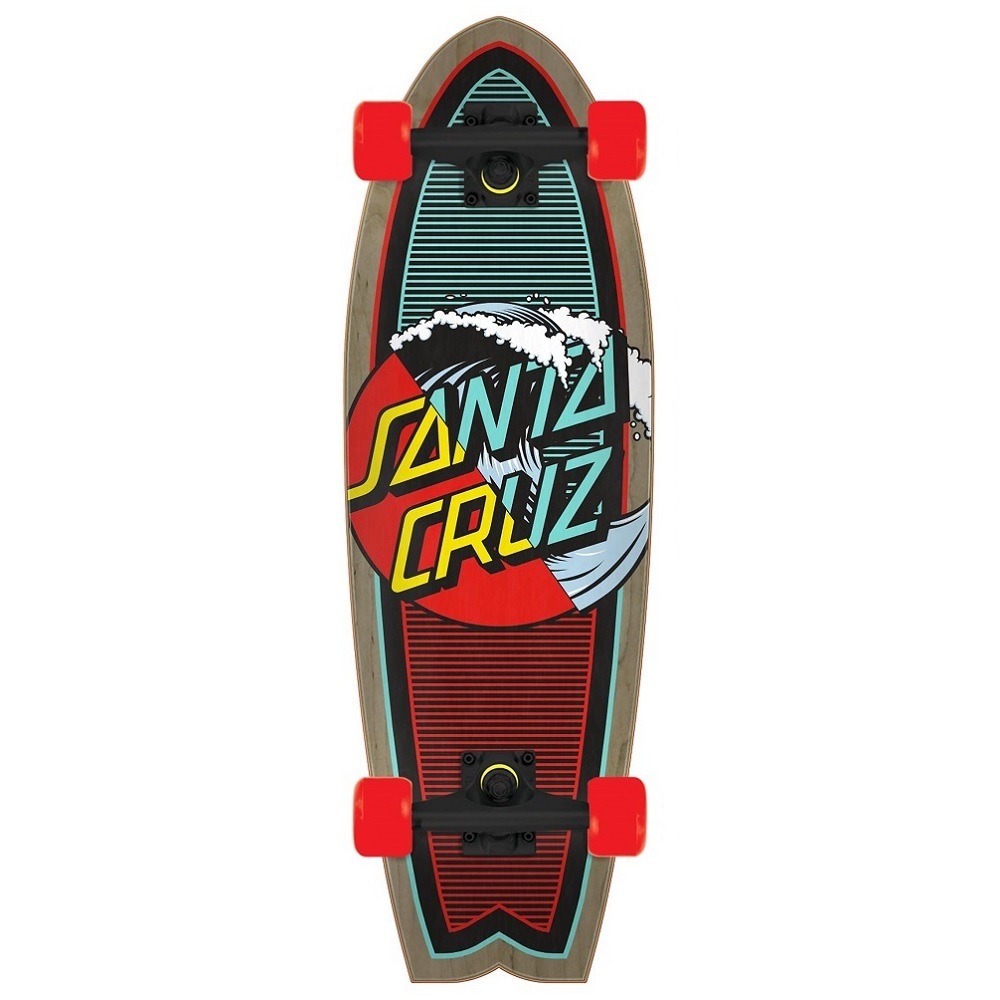 Santa Cruz Classic Wave Splice 8.8 Cruiser Skateboard