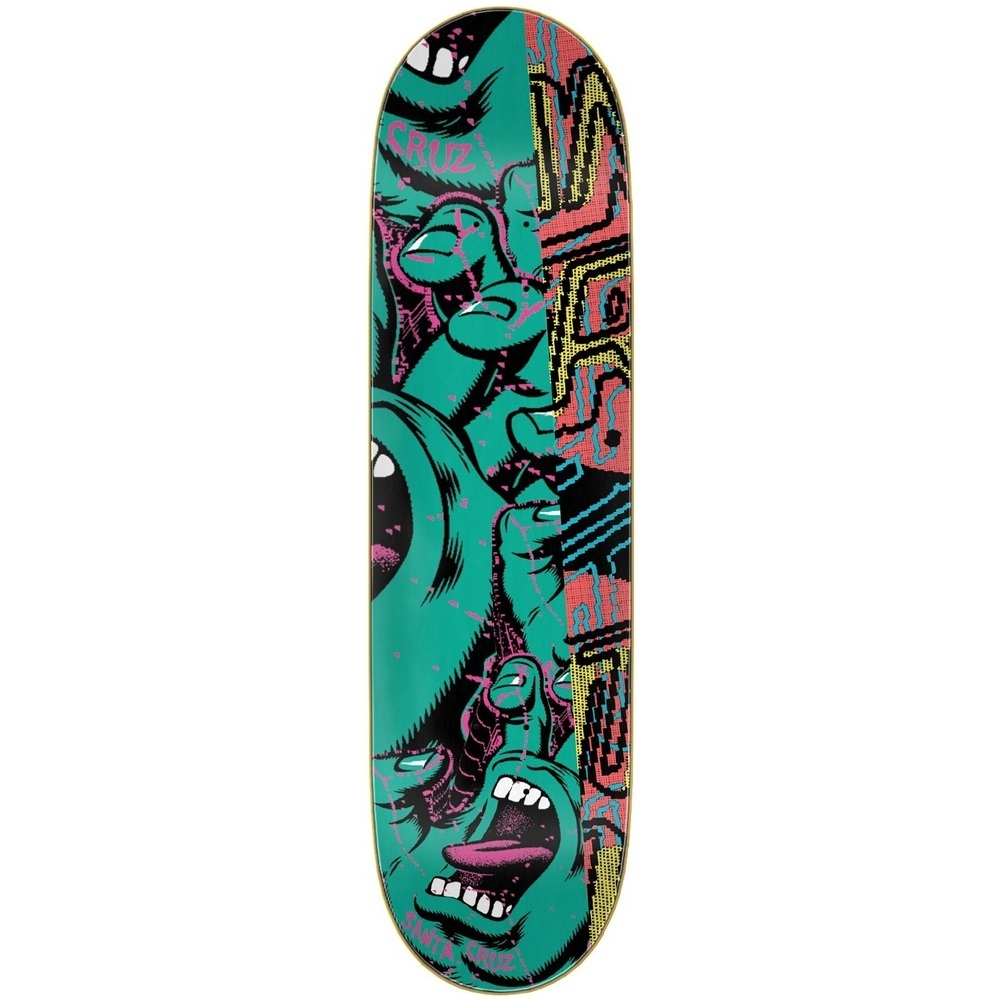 Santa Cruz No Pattern Hand Everslick 8.5 Skateboard Deck