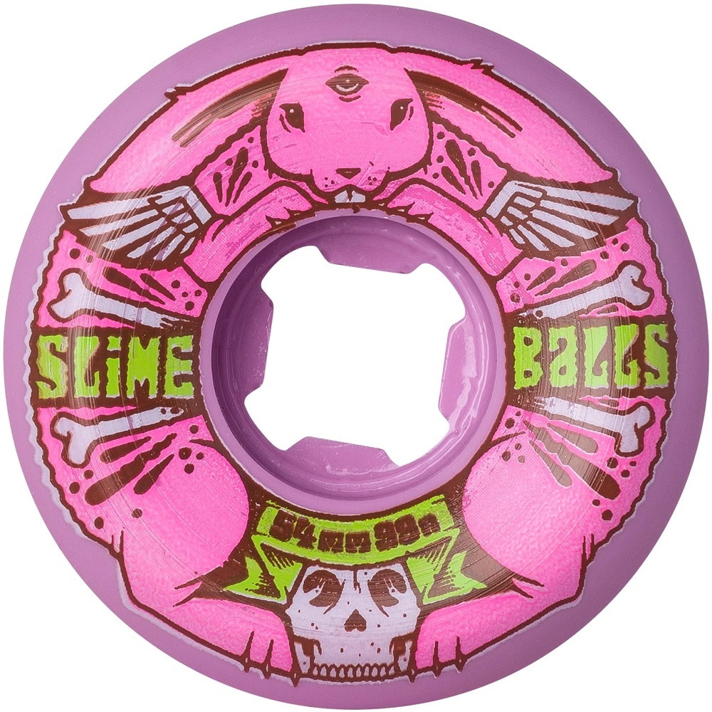 Slime Balls Speed Balls Jeremy Fish Bunny Pink 99a 54mm Skateboard Wheels