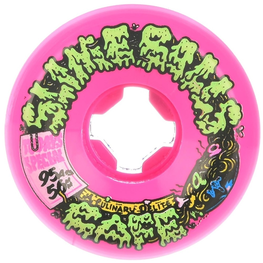Slime Balls Double Take Cafe Vomits Pink Black 95a 56mm Skateboard Wheels