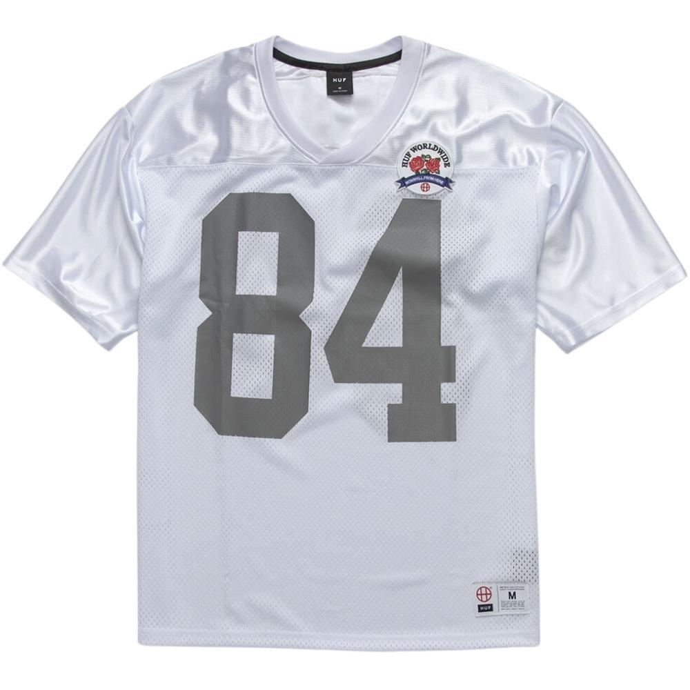 HUF Football Jersey Top Rank White