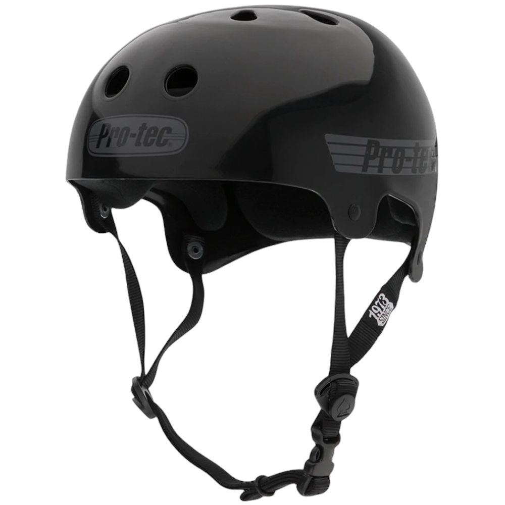 Protec Bucky Skate Solid Black Helmet [Size: XS]