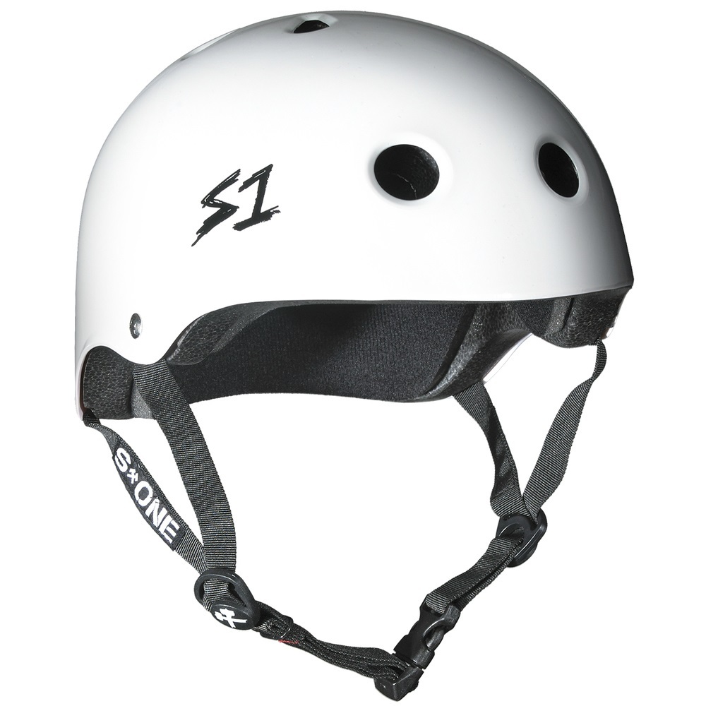 S1 S-One Lifer Certified White Gloss Helmet [Size: L]