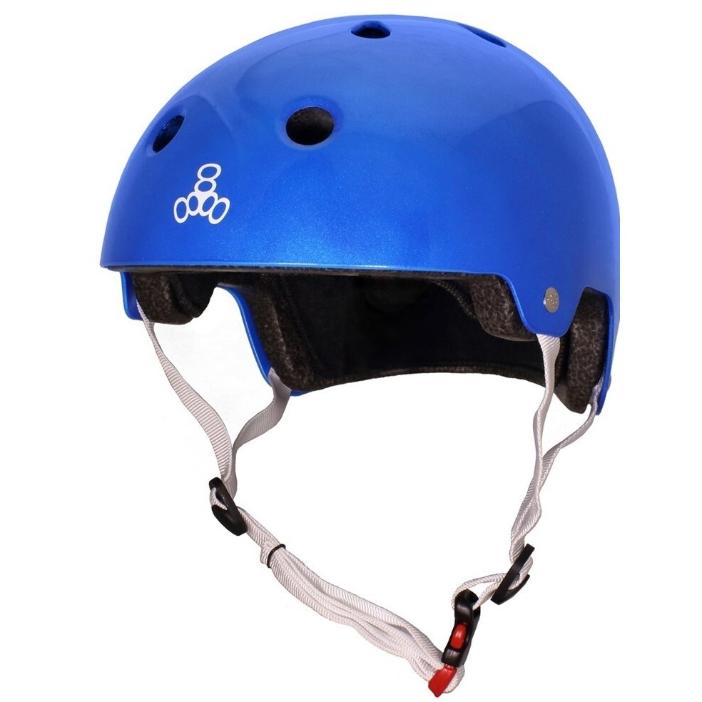 Triple 8 Dual Certified Blue Metallic Helmet [Size: XS-S]