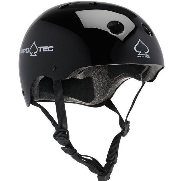 Protec Classic Bike Certified Gloss Black Helmet [Size: XS]