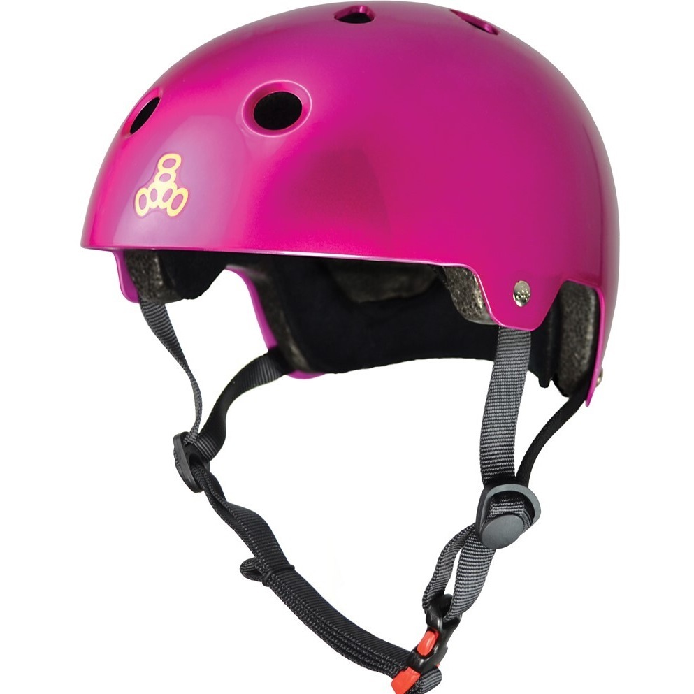 Triple 8 Dual Certified Helmet Pink Metallic [Size: XS-S]