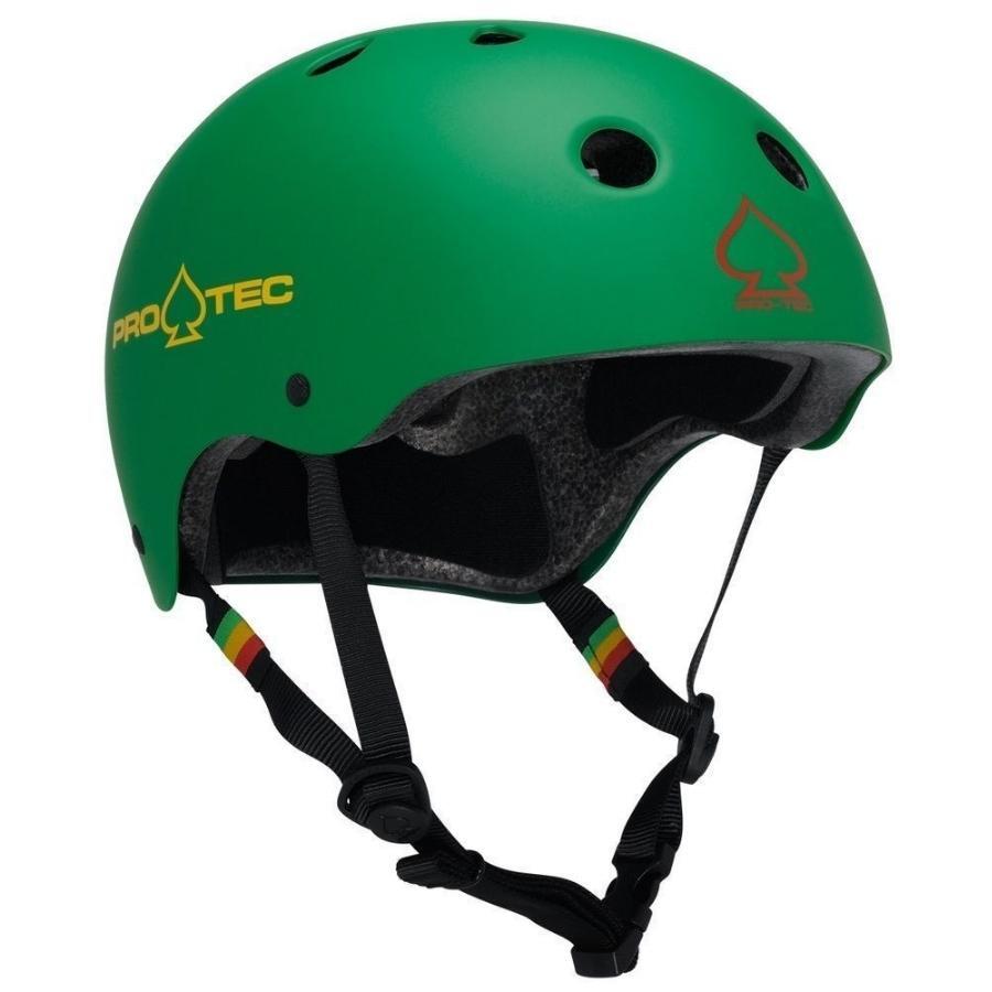 Protec Classic Bike Certified Rasta Green Helmet [Size: XS]
