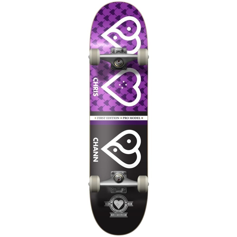 The Heart Supply Planet Chris Chann Purple 7.75 Complete Skateboard
