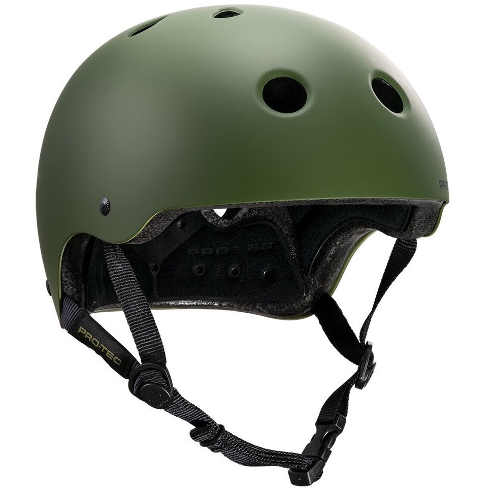 Protec Classic Bike Certified Matte Olive Helmet [Size: L]
