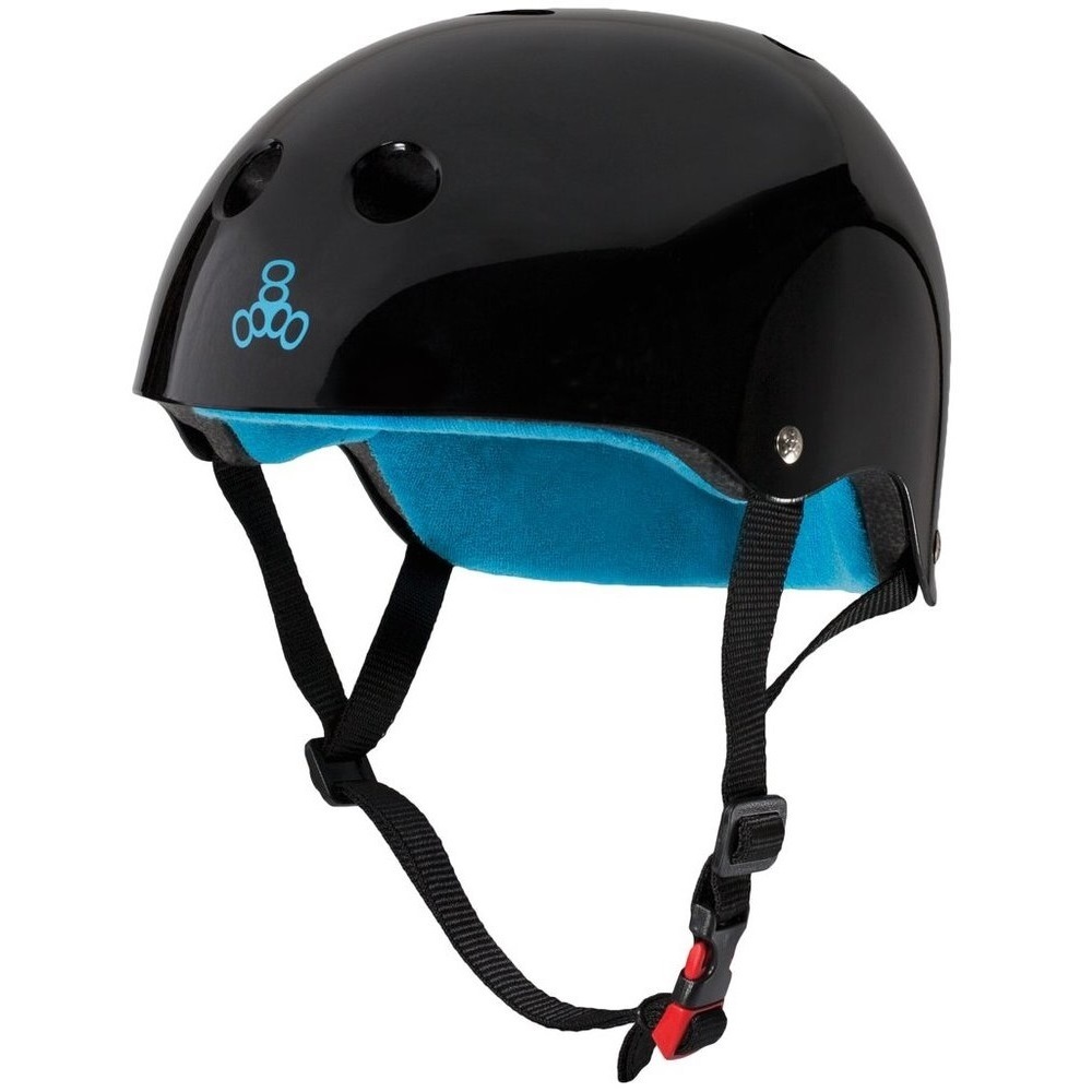 Triple 8 Certified Black Gloss Helmet [Size: XS-S]