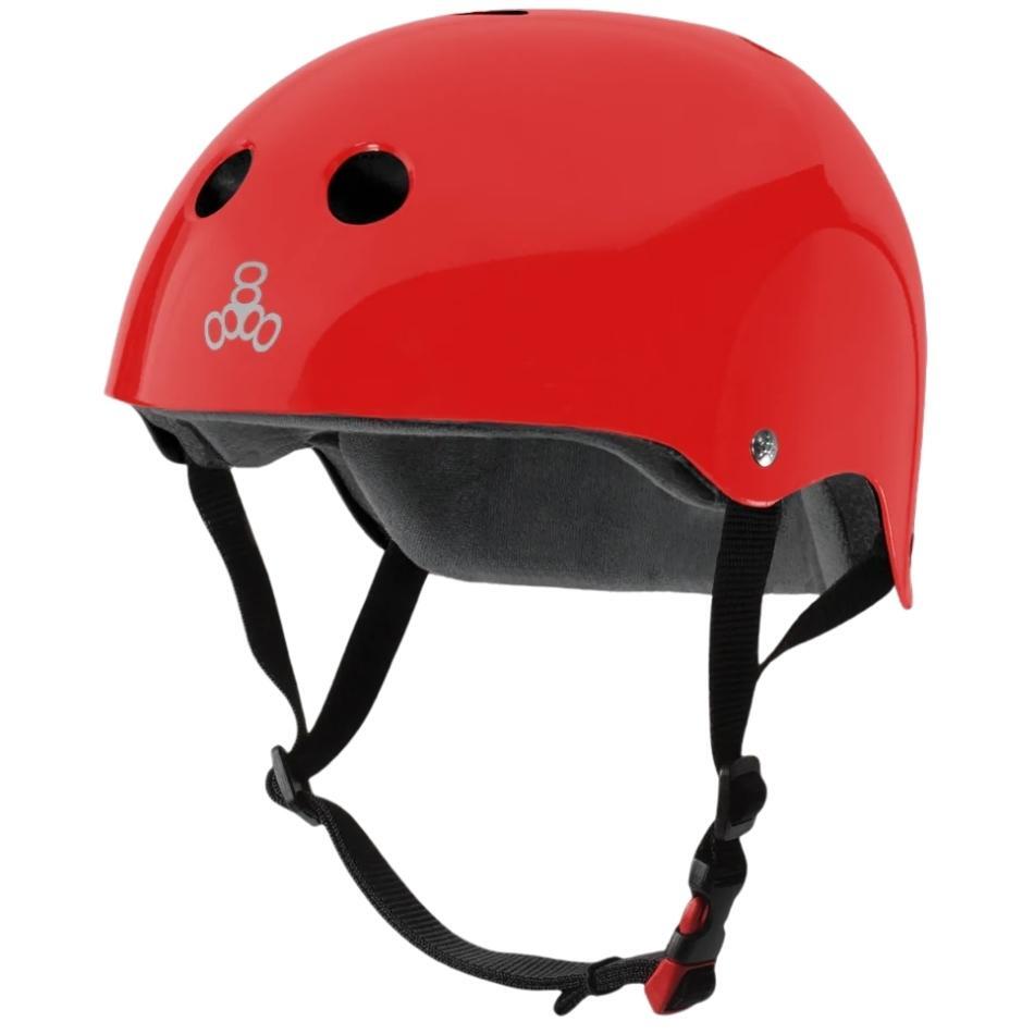 Triple 8 Certified Red Gloss Helmet [Size: XS-S]