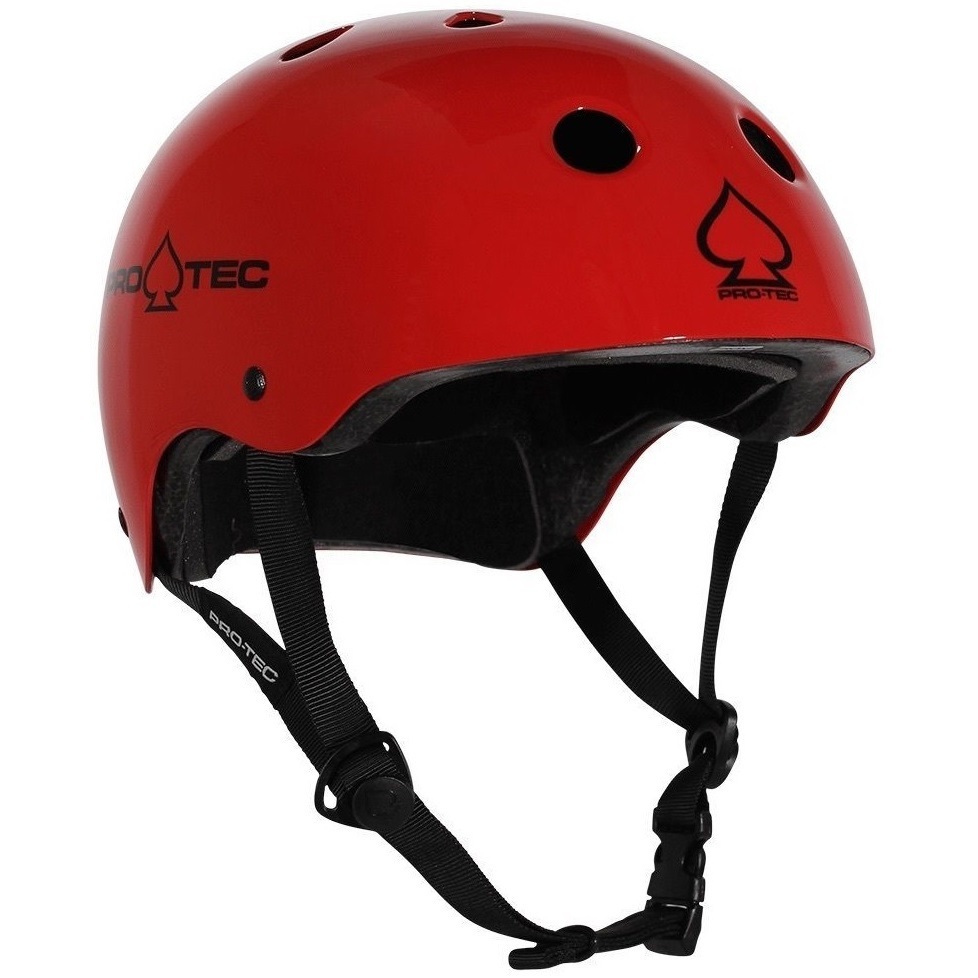 Protec Classic Bike Certified Gloss Red Helmet [Size: XL]