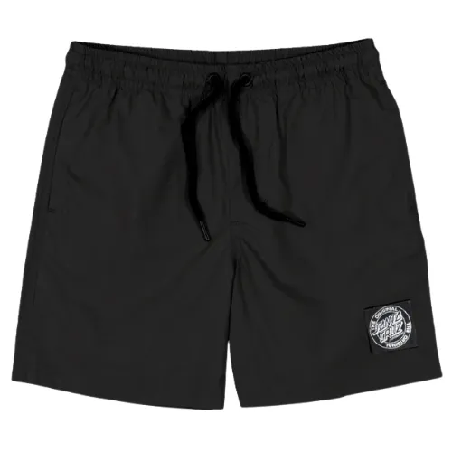 Santa Cruz MFG Dot Cruzier Solid Black Youth Shorts [Size: 8]