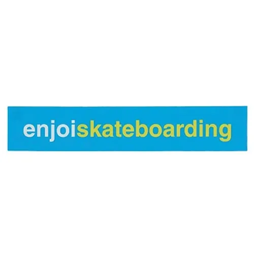 Enjoi Skateboarding Blue Skate Sticker 