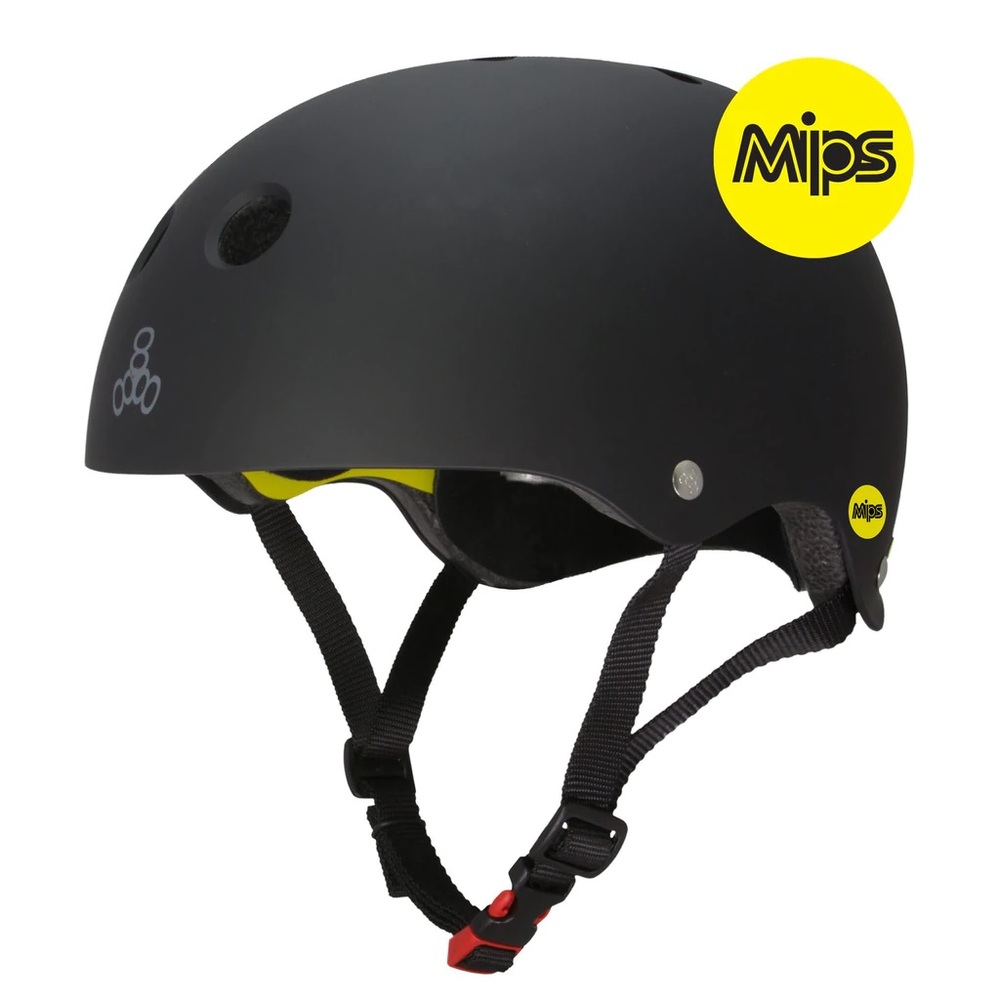 Triple 8 Skate II MIPS Black Rubber Helmet [Size: XS-S]